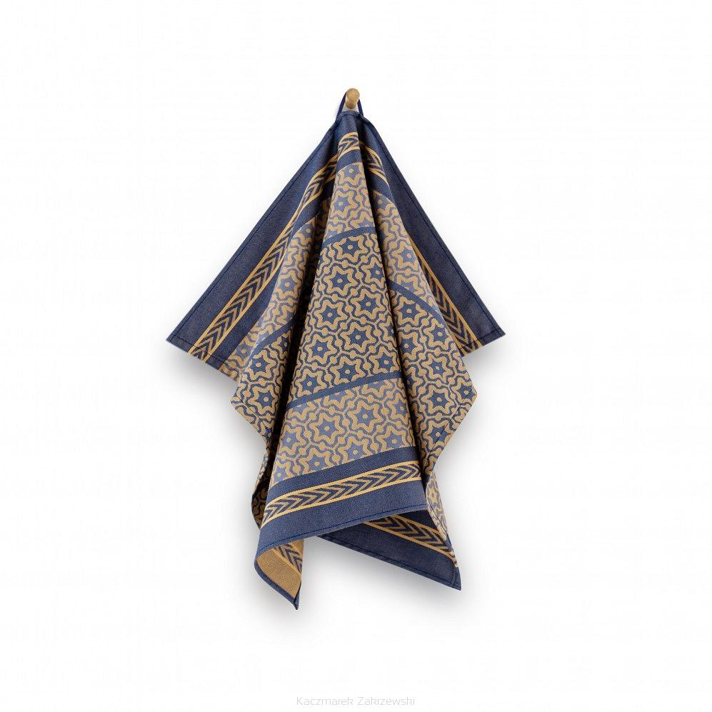 Ścierka kuchenna Marsala Gold 50x70 Zwoltex GOAT granatowa złota