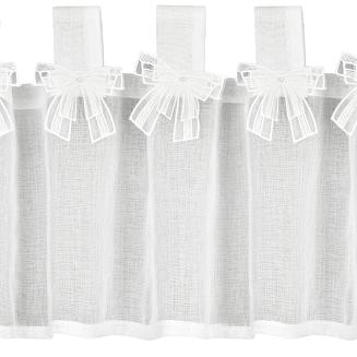 Firana gotowa na szelkach ALEXANDRA 150x60 Eurofirany biały