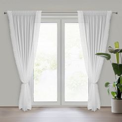 Firana gotowa na taśmie LUISA 140x270 Eurofirany biały