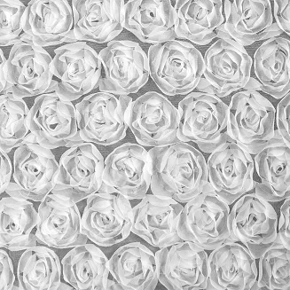 Zasłona gotowa na taśmie ROSES 140x270 Eva Minge Eurofirany biały