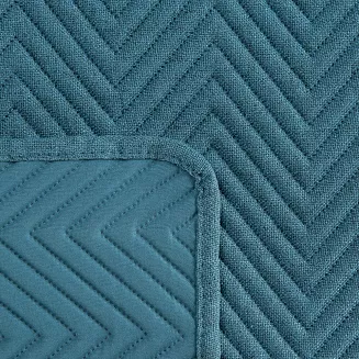 Narzuta dekoracyjna LEN 170x210 niebieski