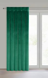 Zasłona gotowa na taśmie ALITA 140x250 Eurofirany ciemnozielony