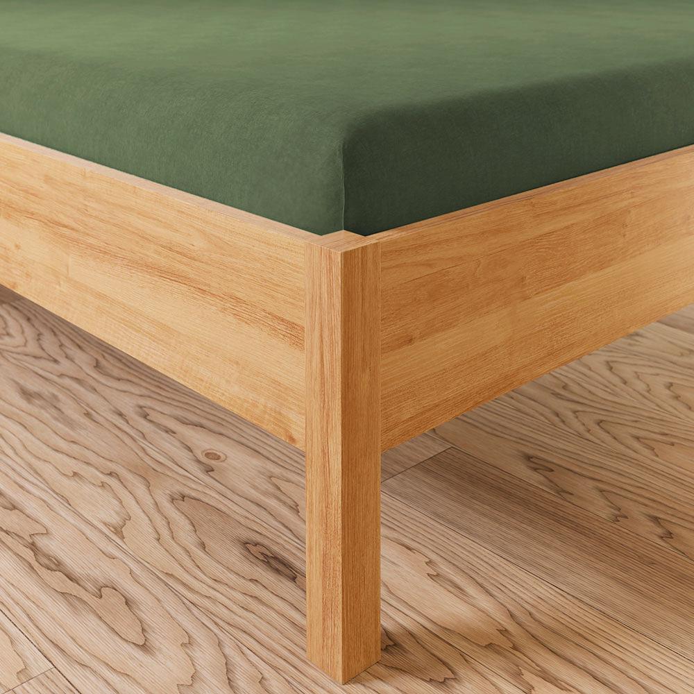 Prześcieradło jersey z gumką 90x200 DREAMY PREMIUM szarozielone