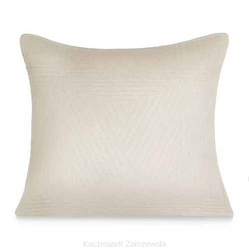 Poszewka dekoracyjna TRIO 45x45 pikowana jasno beżowa