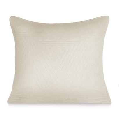 Poszewka dekoracyjna TRIO 45x45 pikowana jasnobeżowa