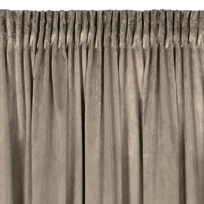 Zasłona gotowa na taśmie ROSA 140x270 Design91 brązowa