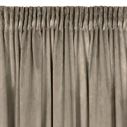 Zasłona gotowa na taśmie ROSA 140x270 Design91 brązowa