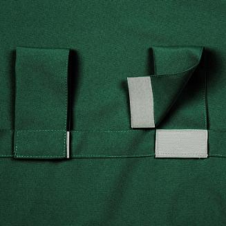 Zasłona gotowa na szelkach GARDEN 155x260 Eurofirany ciemnozielony