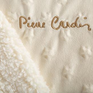 Koc Pierre Cardin BABY4 110x140 Pierre Cardin Eurofirany beżowy biały gwiazdki miś