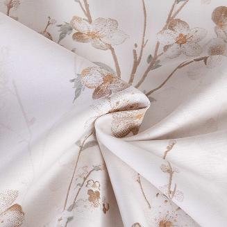 Pościel satyna bawełniana EXCLUSIVE TERRA 160x200 Darymex beżowa gałązki