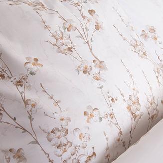 Pościel satyna bawełniana EXCLUSIVE TERRA 160x200 Darymex beżowa gałązki