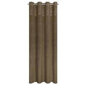 Zasłona gotowa na przelotkach LIZA 140x250 Eurofirany beżowy/złoty