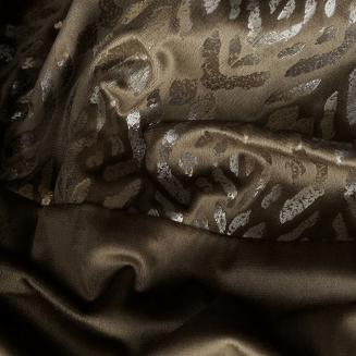 Zasłona gotowa na przelotkach LIZA 140x250 Eurofirany beżowy/złoty