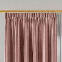 Zasłona gotowa na taśmie VELVI 140x250 ciemnopudrowa