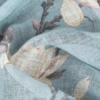 Zasłona gotowa na przelotkach LUNA 140x250 Eurofirany szary/różowy