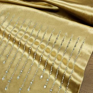 Obrus dekoracyjny ROYAL 35x140 Eurofirany złoty