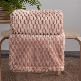 Koc narzuta CINDY6 200x220 Design91 beżowy