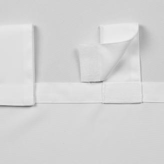 Zasłona gotowa na szelkach wodoodporna GARDEN 155x220 ogrodowa biała