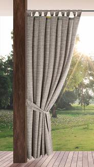 Zasłona gotowa na szelkach GARDEN 155x220 Eurofirany brązowy