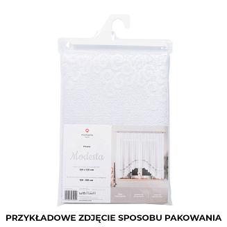 Firanka żakardowa gotowa na żabki MODESTA 500x160 biała