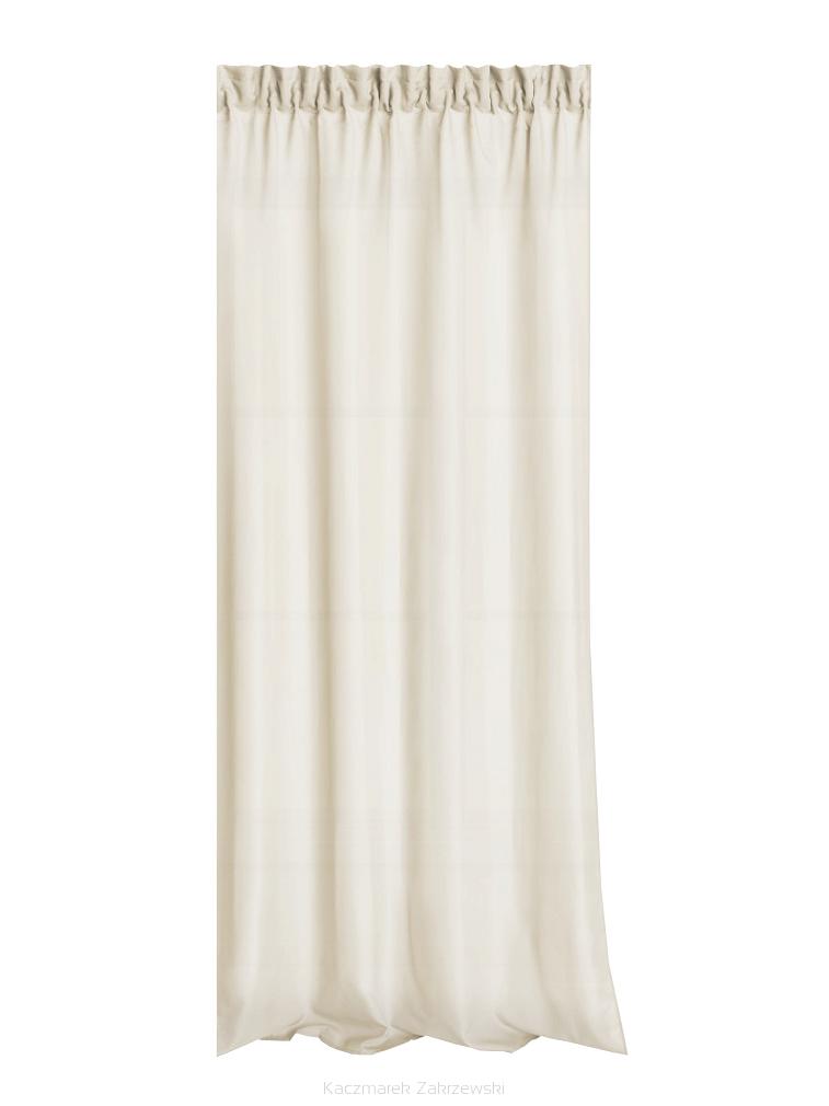 Zasłona gotowa na taśmie RITA 140x180 Eurofirany kremowa