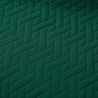 Narzuta dekoracyjna DASH 160x200 pikowana butelkowa zieleń