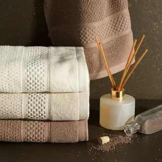 Ręcznik bawełniany DANNY 50x90 Eurofirany kremowy