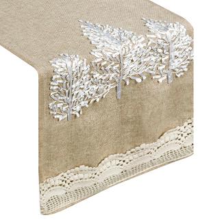 Obrus dekoracyjny DENA1 33x140 Eurofirany kremowy