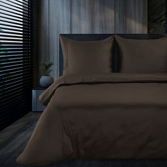 Pościel satynowa X2 160x200 Eva Minge Eurofirany brązowy