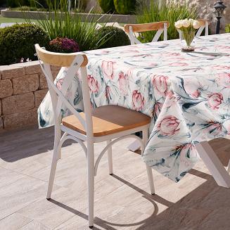 Obrus dekoracyjny GARDEN 140x220 Eurofirany biały