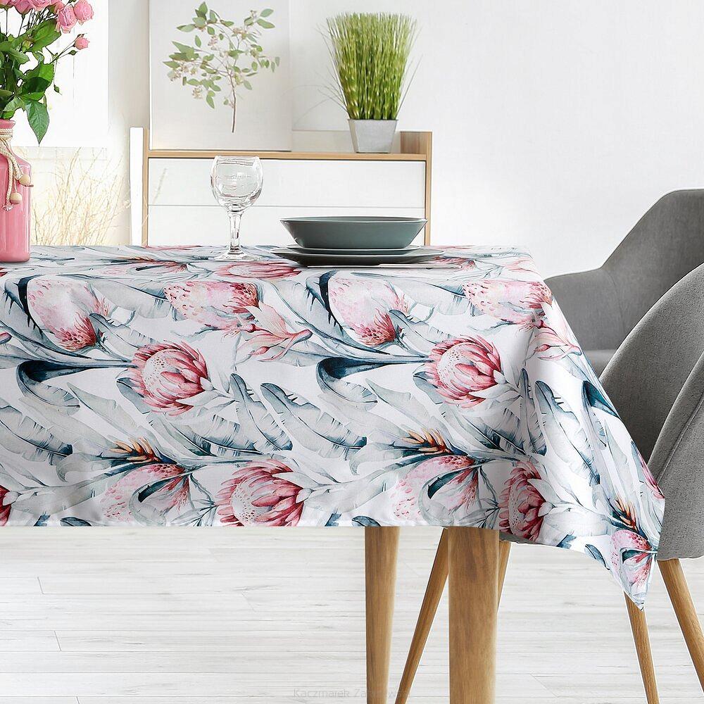 Obrus dekoracyjny GARDEN 140x220 Eurofirany biały