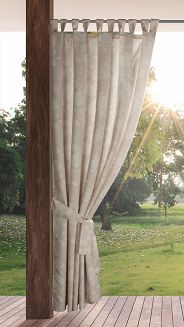 Zasłona gotowa na szelkach GARDEN 155x240 Eurofirany pudrowy
