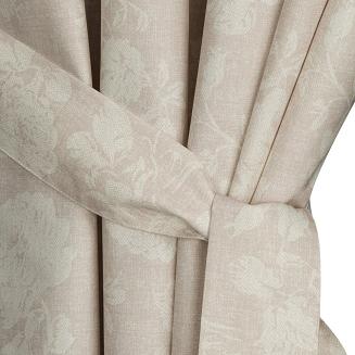 Zasłona gotowa na szelkach GARDEN 155x240 Eurofirany pudrowy