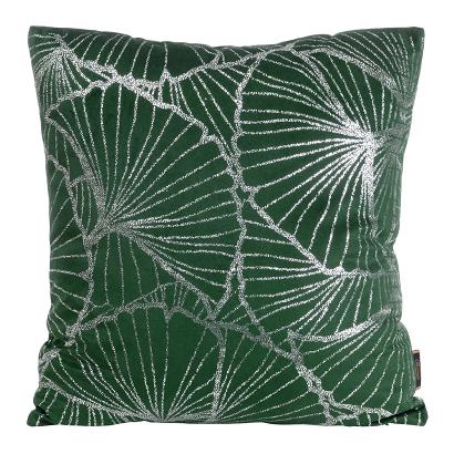 Poszewka dekoracyjna BLINK-39 45x45 Eurofirany ciemnozielono/srebrna