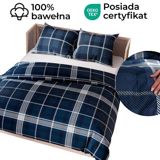 KADENA Komplet pościeli z bawełny satynowej 160x200cm 100097/SAT/000/160200/1