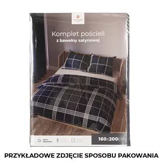 KADENA Komplet pościeli z bawełny satynowej 160x200cm 100097/SAT/000/160200/1