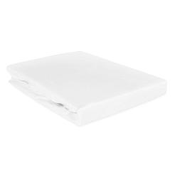 Prześcieradło satyna bawełniana z gumką 160x200 Darymex białe