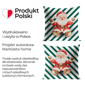 PASKI Z MIKOŁAJEM BAJKOWE ŚWIĘTA Poszewka dekoracyjna VELVET 40x40cm kolor 001 biały PBN359/POP/001/
