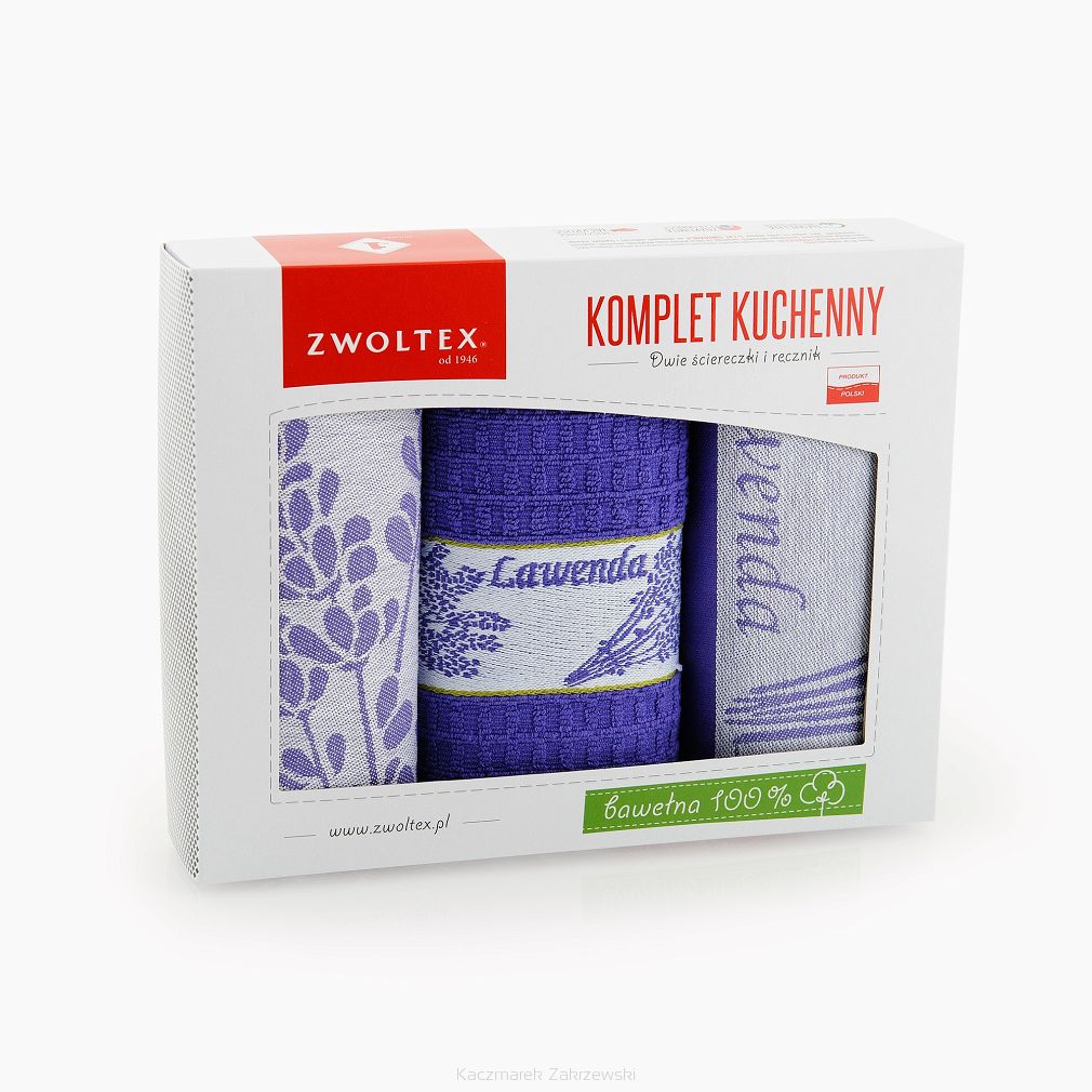 Komplet ścierek kuchennych 2+1  ZWOLTEX Lawenda