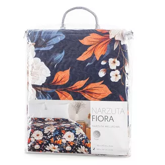 Narzuta dekoracyjna FIORA 170x210 granatowy