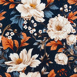 Narzuta dekoracyjna FIORA 170x210 granatowy