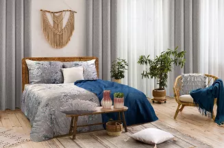 Narzuta dekoracyjna LUIZ 200x220 granatowy