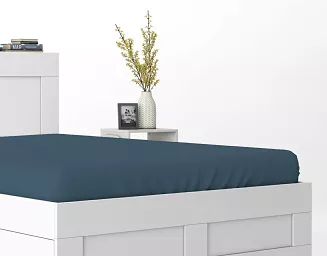 Prześcieradło Satyna Pure Denim 90X200 Zg
