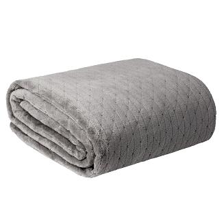 Koc narzuta na łóżko CINDY-4 170x210 grafitowy