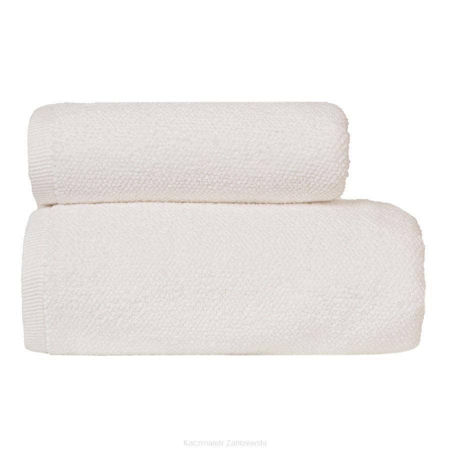 Ręcznik bawełniany LEON 50x90 strukturalne frotte biały
