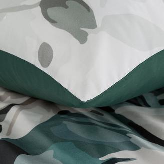 Pościel satynowa LINDA 160x200 Eurofirany ciemnozielony