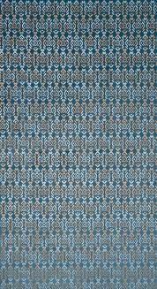 Zasłona gotowa na przelotkach LAURA 140x250 Eurofirany niebieski/złoty