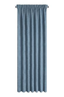 Zasłona gotowa na taśmie DORA Eurofirany niebieski