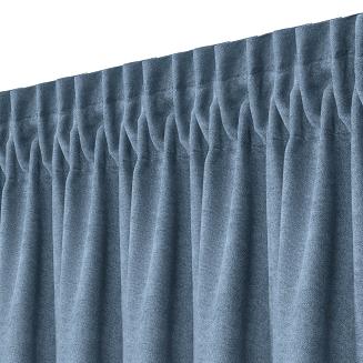 Zasłona gotowa na taśmie DORA Eurofirany niebieski