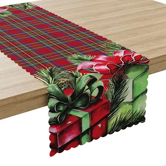 PREZENTY Bieżnik NINA WODOODPORNA, 38x140cm, kolor 003 czerwony  PBN284/KSP/C03/038140/1